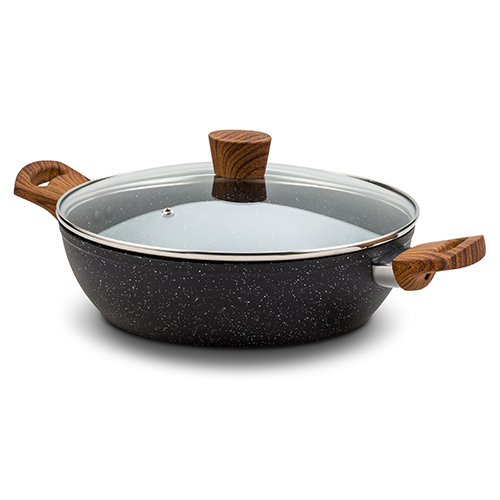 Low casserole "Nature" with nonstick stone coating 28cm