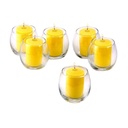 CITRONELLA GLASS VOTIVES 1X4