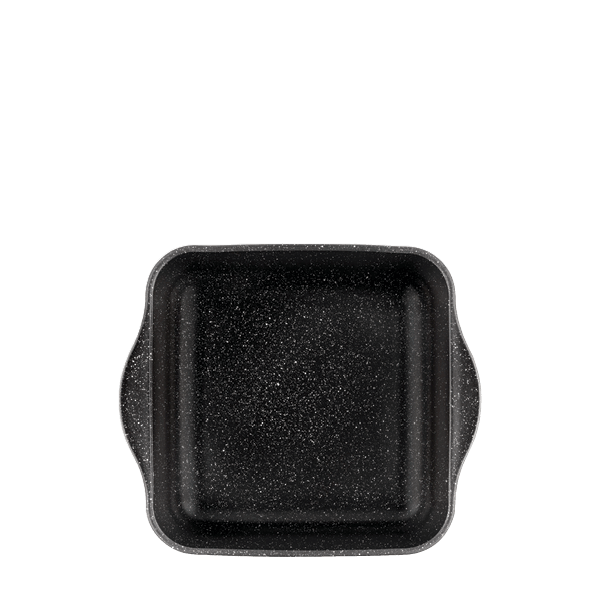 BORCAM NON-STICK BLACK SQUARE TRAY GB.OB.(1x6) 256MM * 220MM