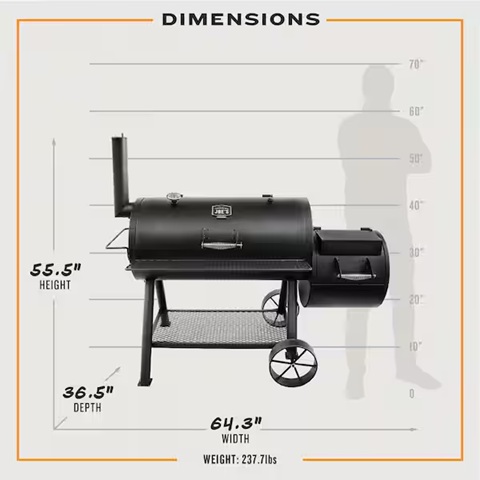 Oklahoma Joe's Longhorn Offset Smoker 13201747-50
