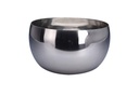 BOWL, STAINLESS STEEL, 5000ML, 169,09OZ. BELLY SHAPE, WEIGHT 600 GRAM. DIA TOP 25XH15CM