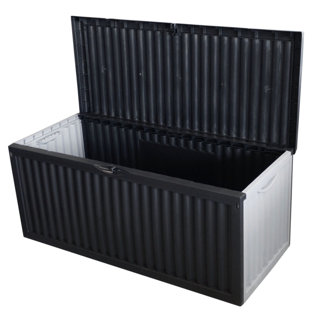 GARTENBOX 120X52X54CM 336LTR GRAU/ALU PACKING WITH BANDEROLE/ 1.185X525X85MM, INSERTLABEL