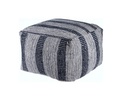 POUF SIZE 45X45X35CM, COTTON HANDLOOM DOBBY WOVEN, 650GMS