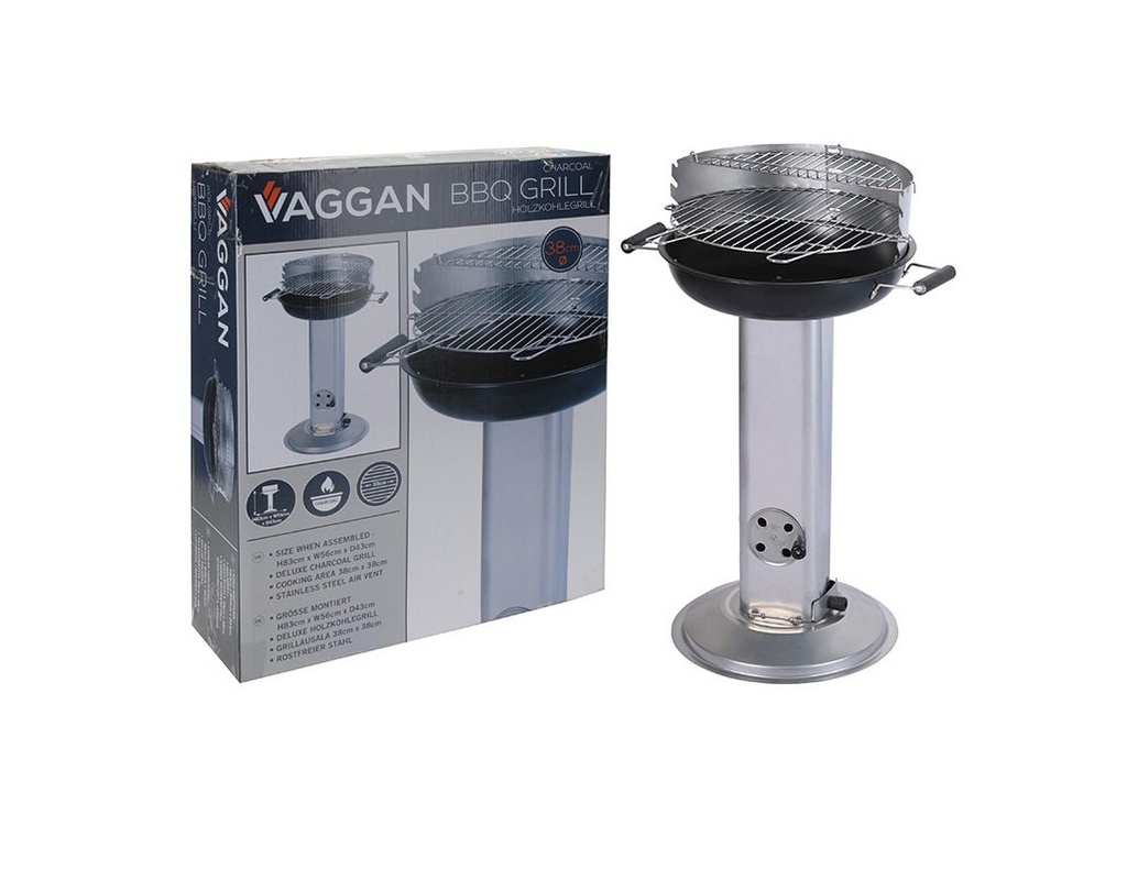 BBQ ROUND ON STAND, WEIGHT 5KG