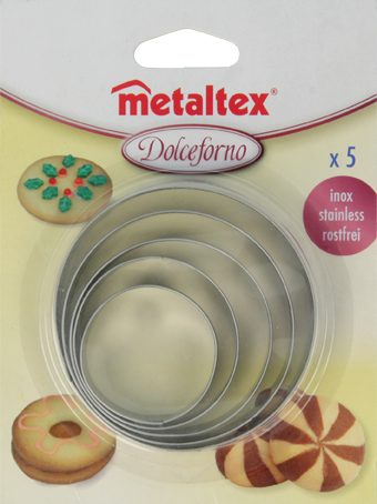 Cookie cutters in Circle, set of 5