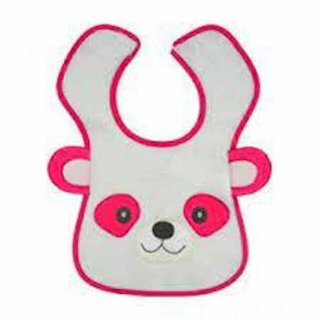 Animal Print Bibs - pinkbear
