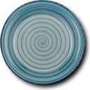 Stoneware fruit plate Lines Faded Blue 10-099-222