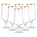 Stemware Tulipe Gold Glass set of 6