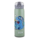 Stainless steel insulated water bottle "We Care", green 500ml
