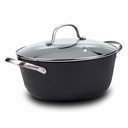 Cast iron nonstick casserole "Atlas" with lid and stainless steel handles 24cm