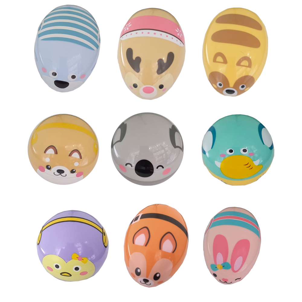 Pull back The magnet connects the animal trolley 12pcs