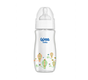 Heat Resistant Patterned Classical + Wide Neck Glass Fedding Bottle 280 ml No:1 - 141