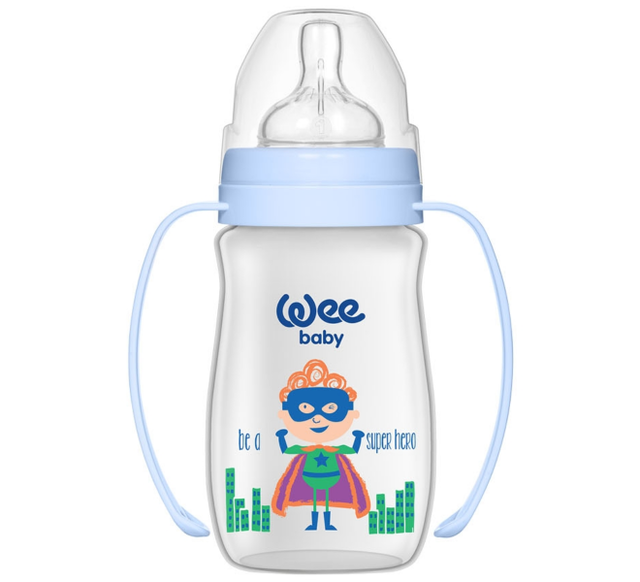 PP Classic+ Wide Neck Feeding Bottle with Grip 250ml - 138