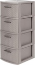 INFINITY 7 LEVELS MODULAR DRAWER - TAUPE 454-TAU