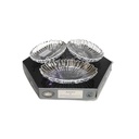 Pasabahce Aurora 3 piece oval plates 99mmx155mm
