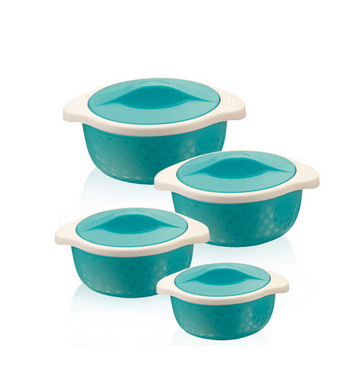 Polka Casserole, set of 4pcs (500+1000+1500+2500ml)