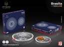 Brasilia Gateau Set1 Large Plate Without Stem 30 CM +  Small Plate 20 CM X6 Pcs Tray Gift Box