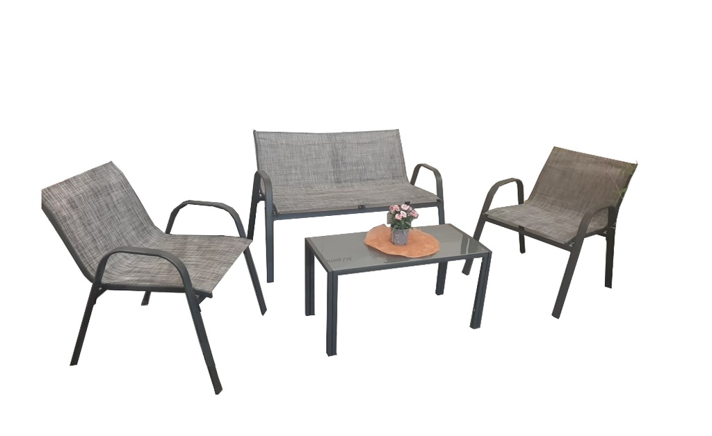 Outdoor Furniture Set 2-Seater Sofa 115X70X77CM, Single Sofa 61X70X77CM, Coffee Table 82X42X42CM (TC-22014)