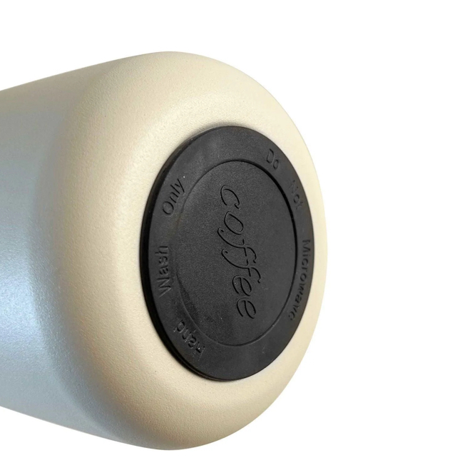 Coffee and Water Bottle Stainless Steel 450ML SSB-002-Cream