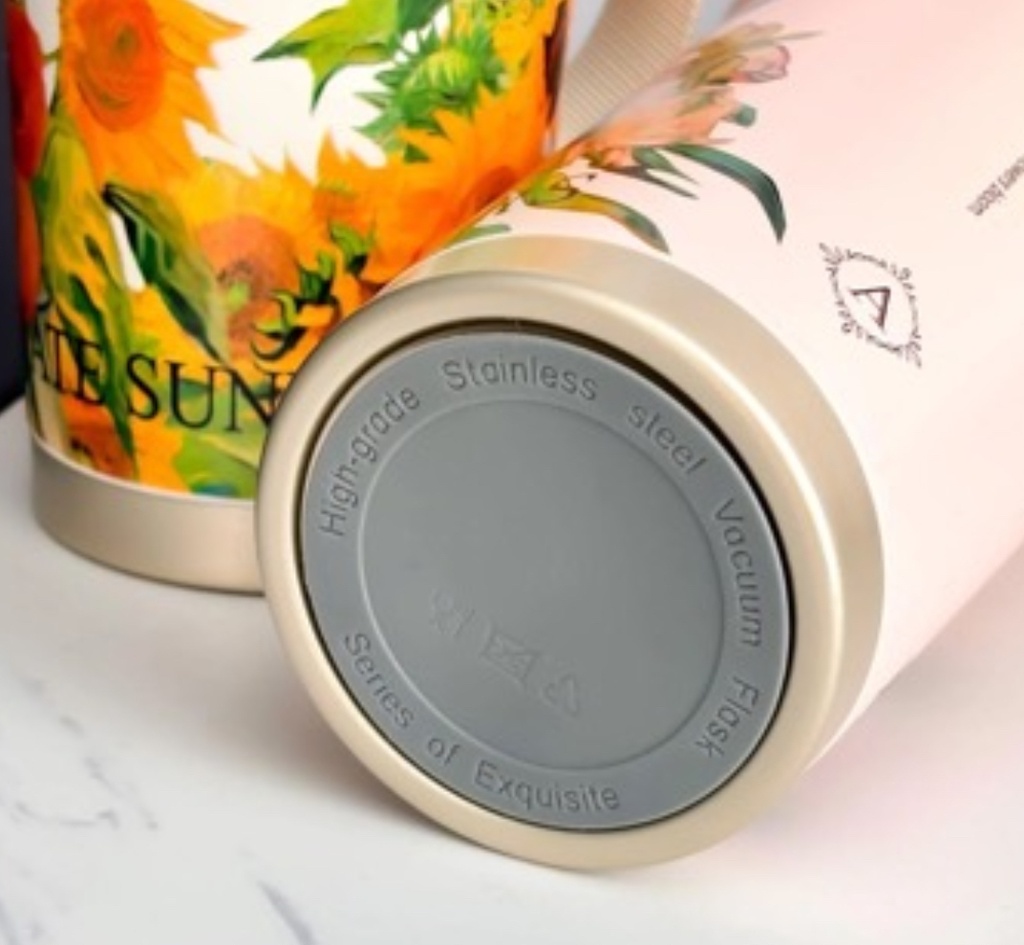 Coffee Cup Stainless Steel 450M LSSB-010-Yellow