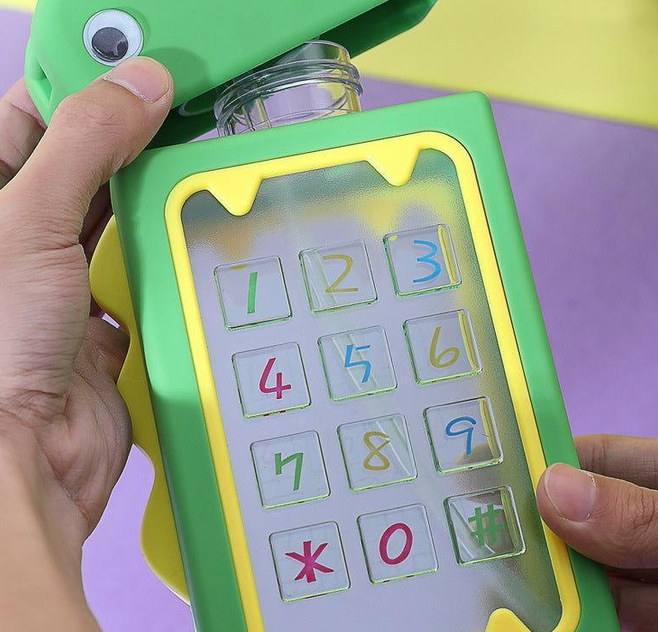 Kids Water Plastic Bottle Telephone 400ML MIN-009-Yellow