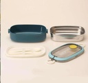 Lunch Box Stainless Steel with Cutlery set LBS-005-Green