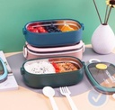 Lunch Box Stainless Steel with Cutlery set LBS-005-Pink