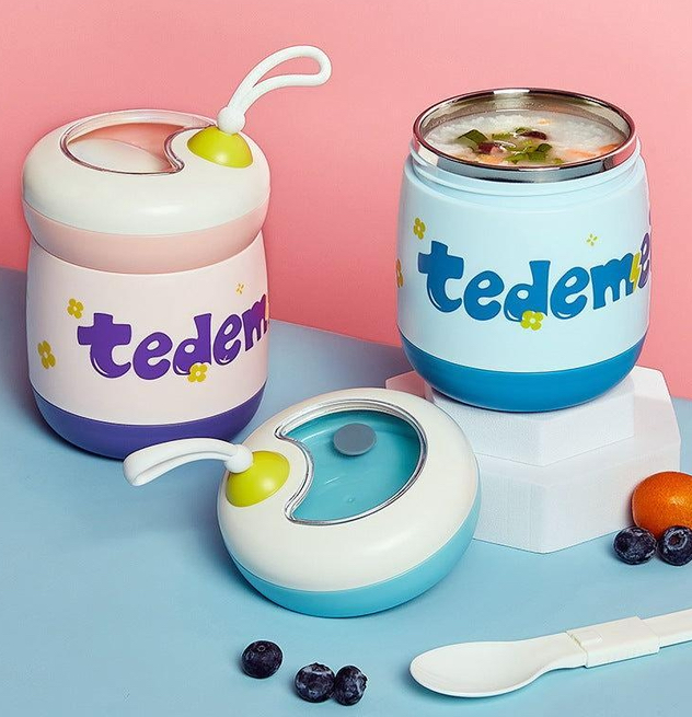 Lunch Box Stainless Steel with Spoon LBS-016-Pink