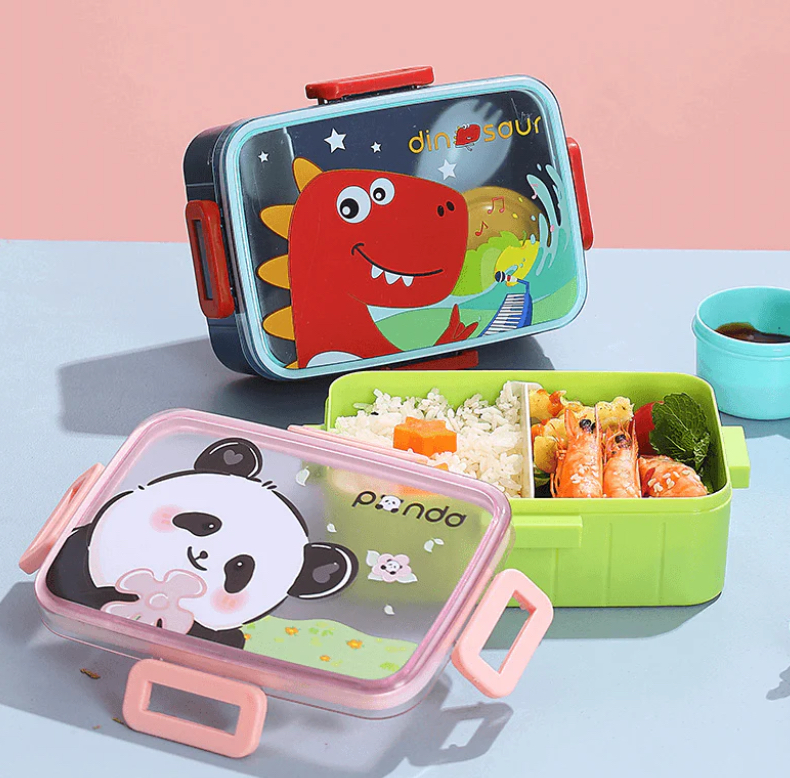 Kids Lunch Box Plastic with Spoon LBP-006-Unicorn