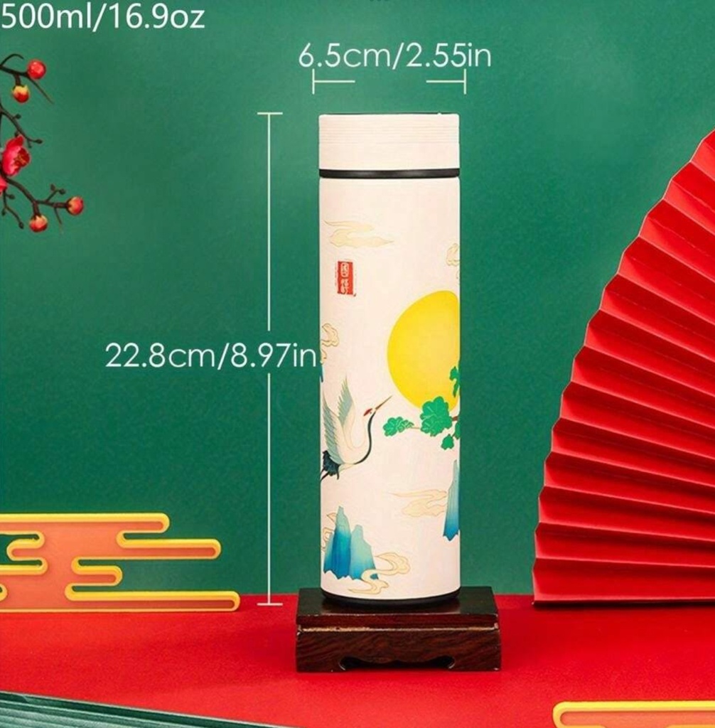 Water Bottle Stainless Steel MIN-029-White