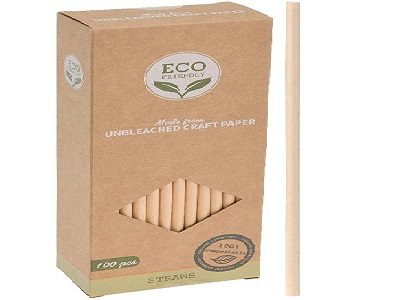 DRINKING STRAW, KRAFT PAPER