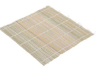 SUSHI MAT BAMBOO (BAMBUSOIDEAE), 24X24CM, IN PRINTED OPP BAG WITH EUROLOG WITH BARCODE ETC./ 80X10X280MM, PRINTED OPP BA