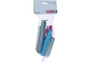 BAG CLIPS PP, 12 PCS IN NETT WITH HEADERCARD. 4 ASSORTED SIZES