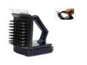 GRILL BRUSH STAINLESS STEEL 3 IN 1 WITH PP GRIP 106 GRAM, WITH HANGTAG