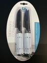 KNIFE SET 6PCS, STAINLESS STEEL 430, THICKNESS 1MM AND PP GRIP,