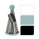 GRATER STAINLESS STEEL WITH PP KNOB AND TPR RIM