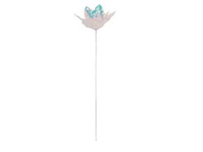 FLOWER ON PICK, PP, WIRE, SIZE: 16X16X67CM, WEIGHT: ... GRAM, COLOUR CLEAR/ 160X160X670MM, HANGTAG