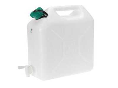 JERRYCAN 10 LITRE WITH NEW EXTRA STRONG NO LEAKAGE TAP, NATURAL COLOUR (6.550/120M3, BULK LOADING)