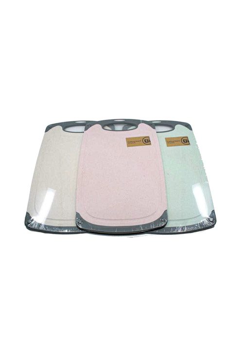 CUTTING BOARD, PP WITH HUSK FIBER AND SOFT PP EDGES, SIZE 395X240MM,