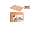 SERVING TRAY BAMBOO (BAMBUSOIDEAE), SIZE 350X250X15MM, WEIGHT 650 GRAM, SHRINKED AND PAPER SLEEVE