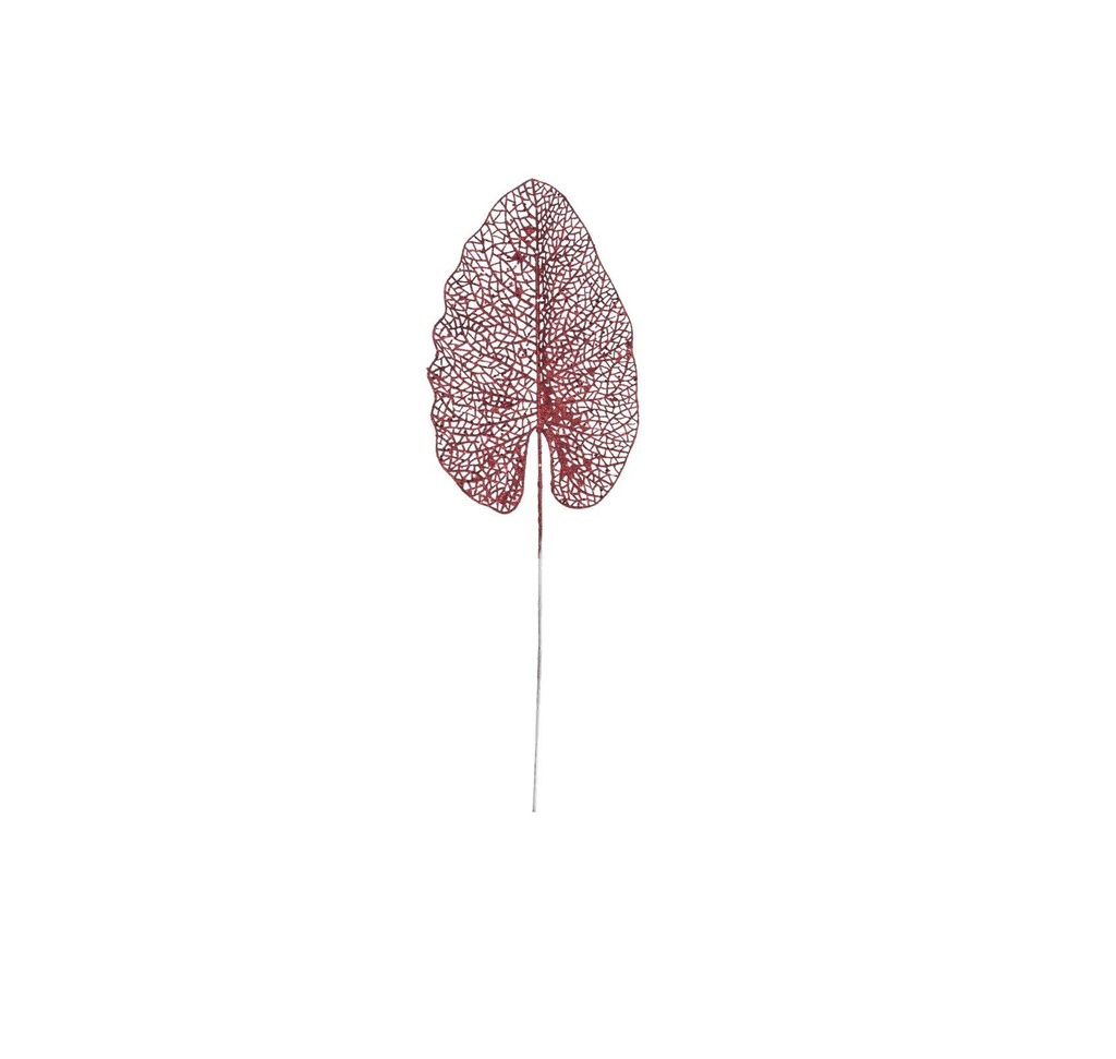 Glitter Branch Banana Leaf, Plastic, 67cm