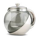 Glass teapot "Acer" with stainless steel body and infusor 500ml