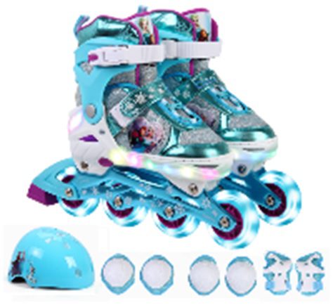 Inline Skate Combo set  with LED light DCB71136-Q8 FROZEN