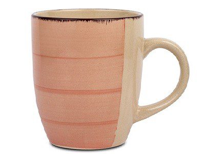 Stoneware mug "Lines Terra Cotta" 350ml