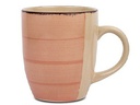 Stoneware mug "Lines Terra Cotta" 350ml