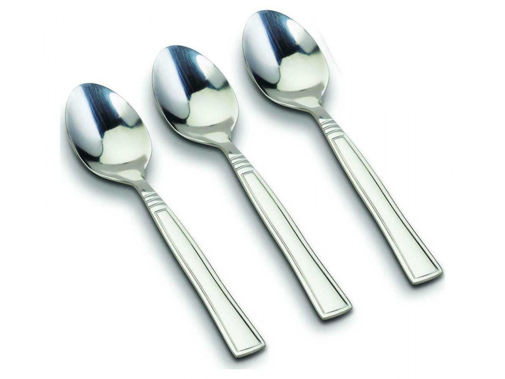 Stainless steel tea spoon "Acer" set of 3pcs. - 10-127-053