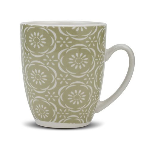 Porcelain mug "Maiolica green" 355ml
