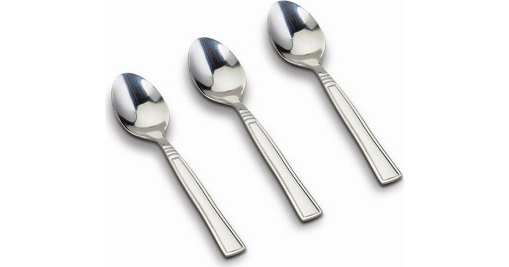 Stainless steel dinner spoon "Acer" set of 3pcs. - 10-127-050