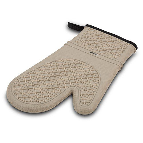 Silicone oven mitten "Misty" with fabric inside 30cm