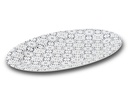 Porcelain oval platter "Maiolica grey" 35cm